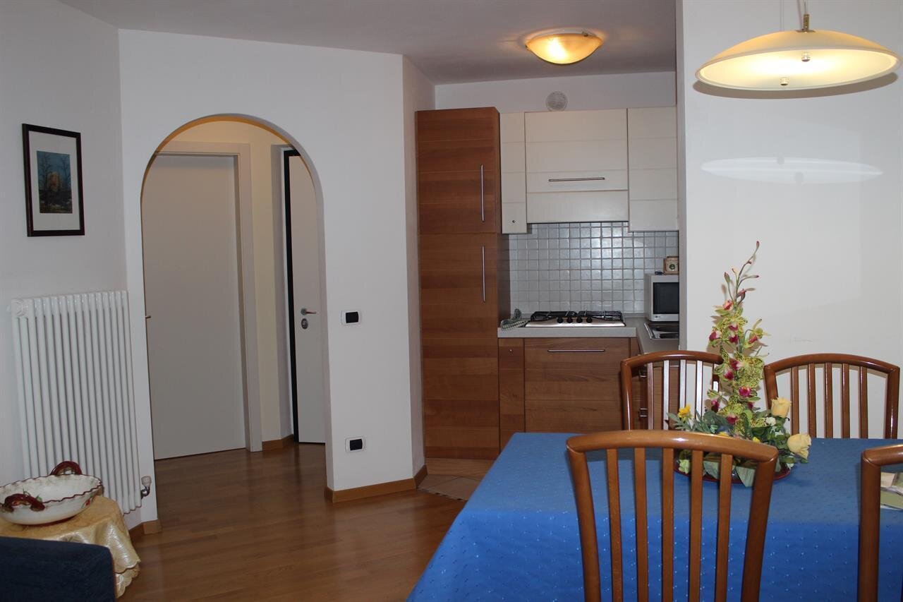 Kitchen blue apartment