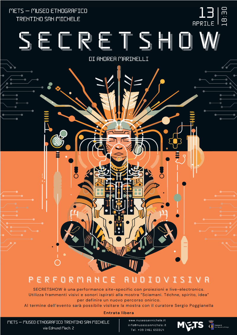 "Secretshow" performance audiovisiva di Andrea Marinelli