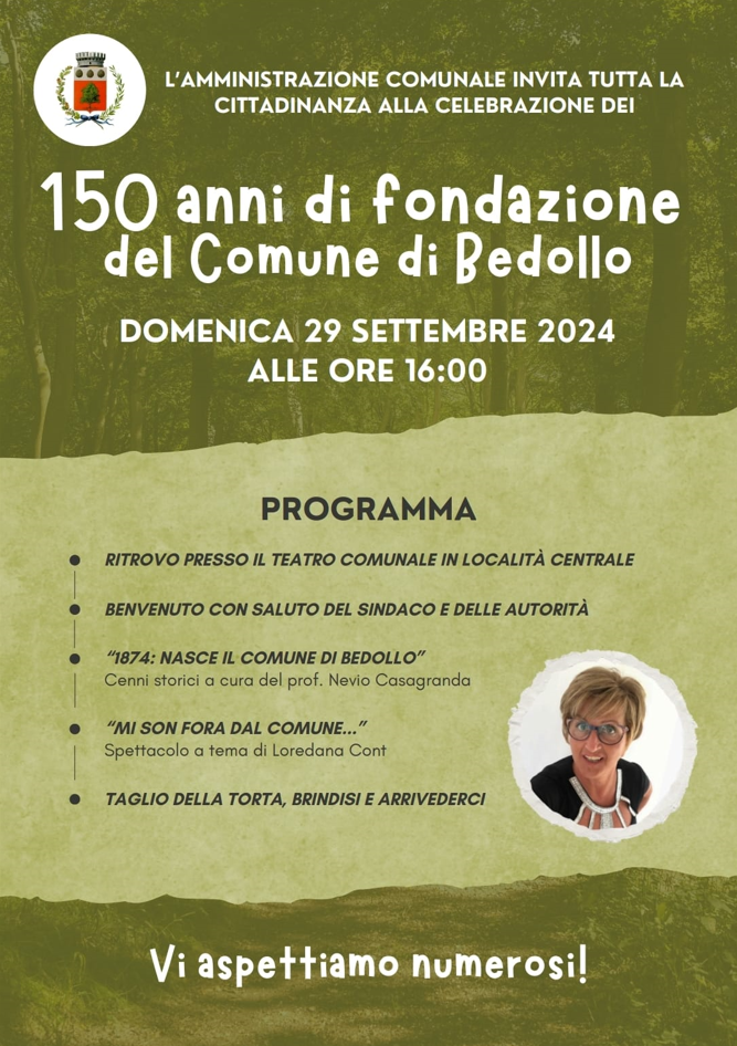 Celebration for the 150th anniversary of the municipality of Bedollo