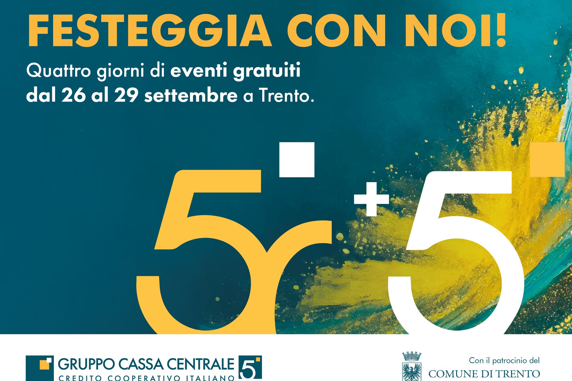 50th anniversary Cassa Centrale Banca - City of Trento