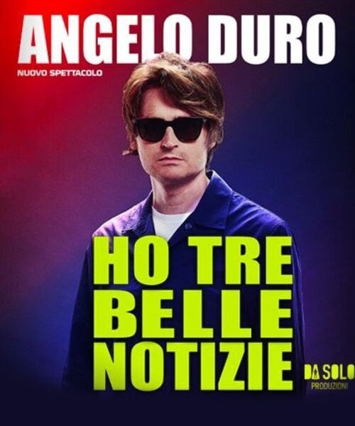 Angelo Duro - I have three pieces of good news