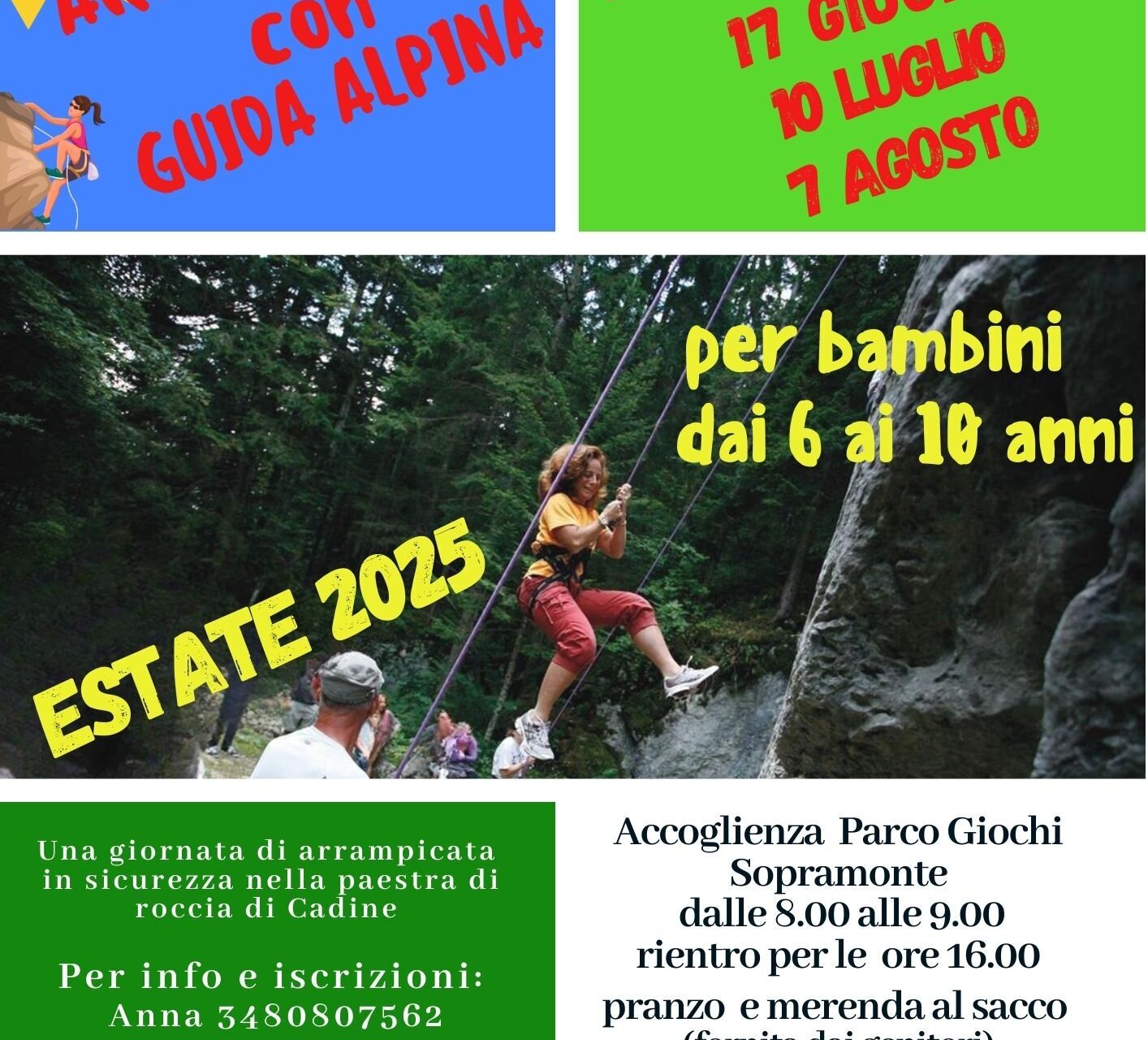 Arrampicata con Guida Alpina per bambini - Sopramonte