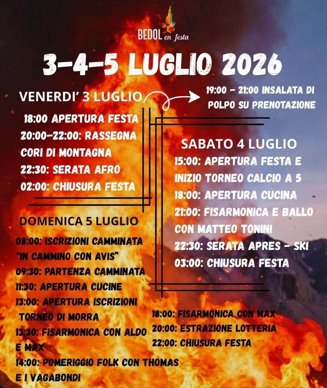 Bedollo local festival