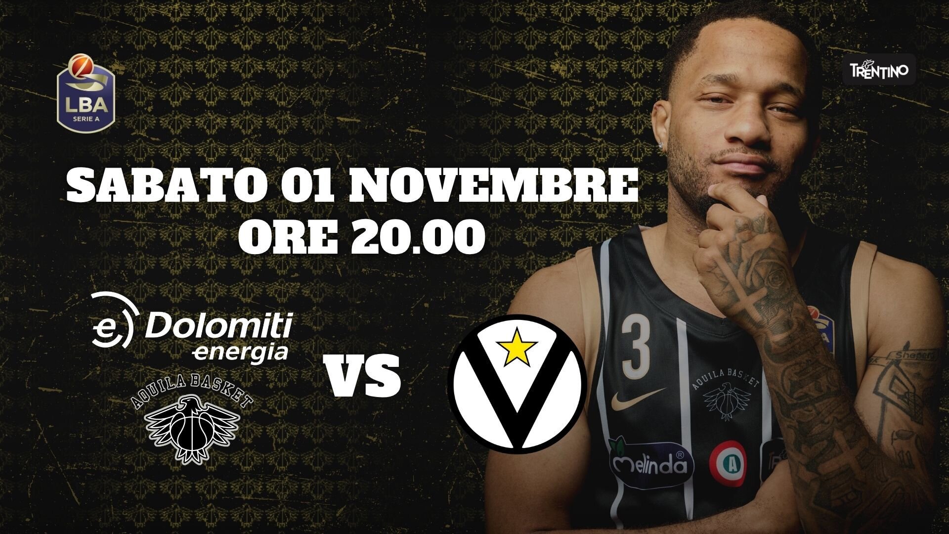 LBA CHAMPIONSHIP: DOLOMITI ENERGIA TRENTINO - BERTRAM DERTHONA TORTONA