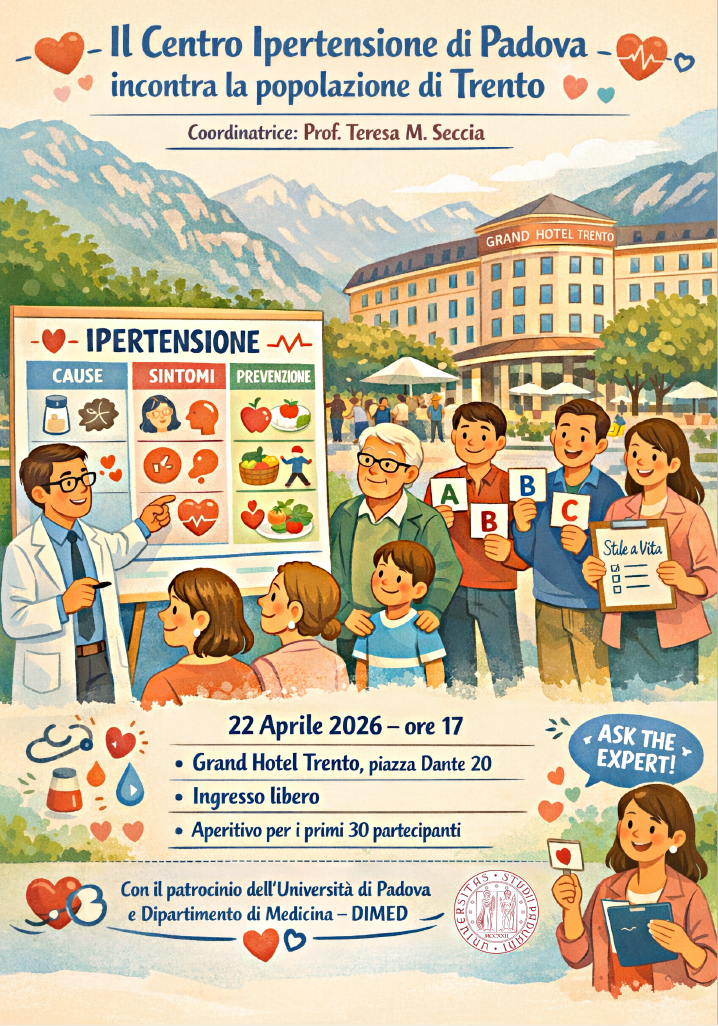 Das Bluthochdruckzentrum Padua trifft die Bevölkerung von Trient – Grand Hotel Trento