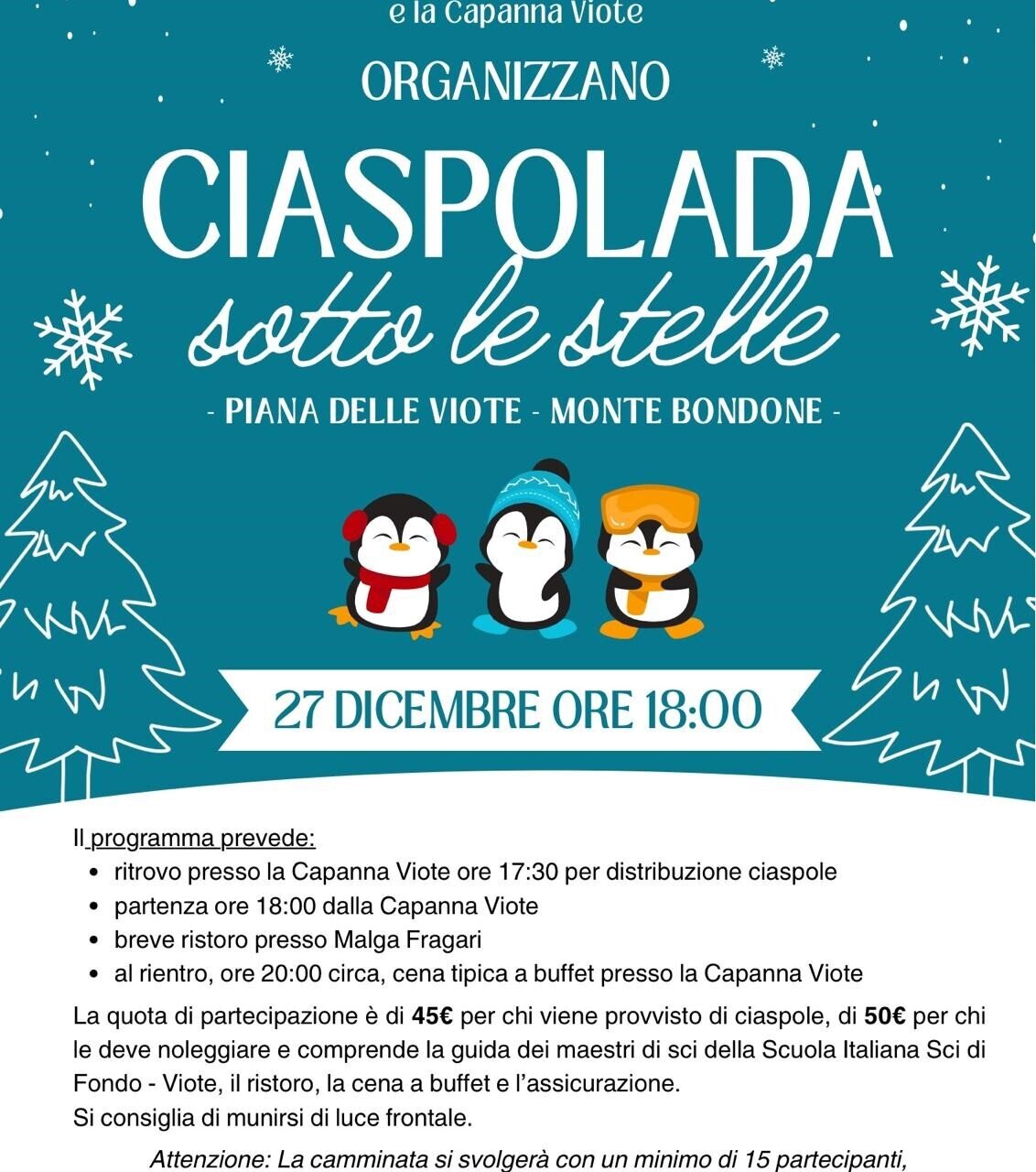 Ciaspolada sotto le stelle - ProLoco di Garniga