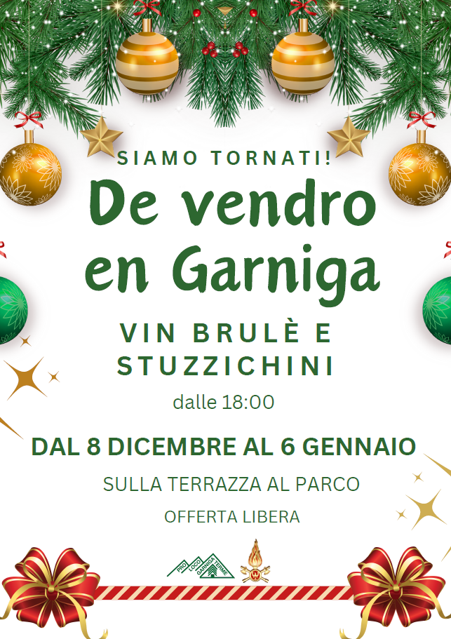 De vendro en Garniga - Vin brulè e stuzzichini
