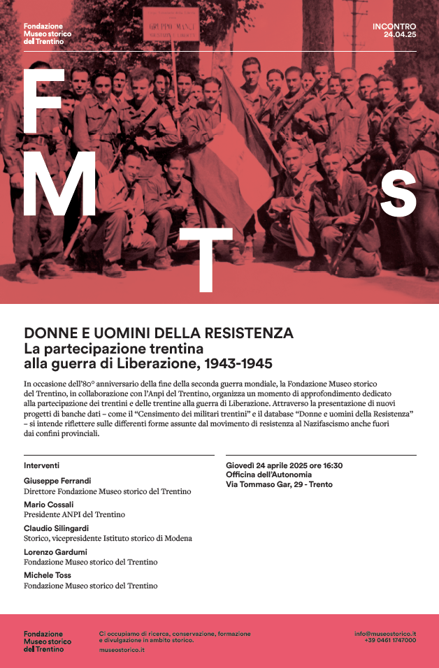 FRAUEN UND MÄNNER DES WIDERSTANDS: DIE TEILNAHME VON TRENTINO AM BEFREIUNGSKRIEG