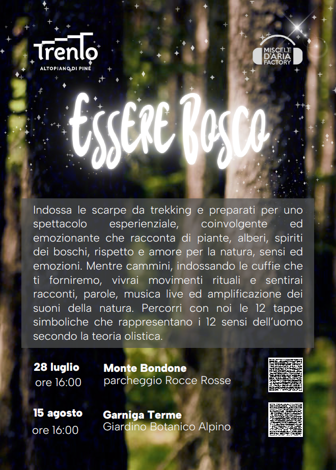 Being forest, path of the senses - Garniga Terme