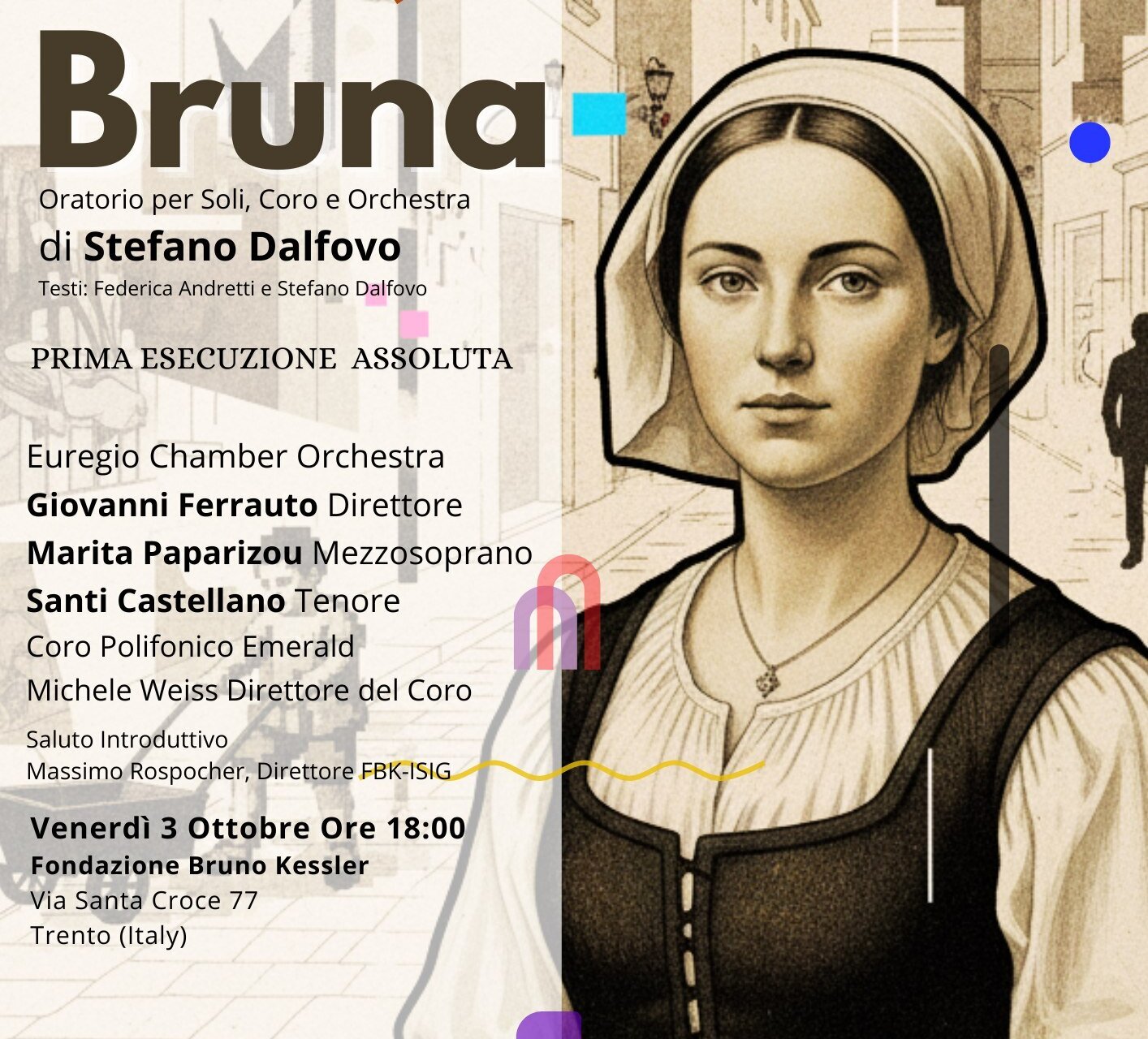 Euregio Klassika presents ‘Bruna’, the new oratorio by Stefano Dalfovo
