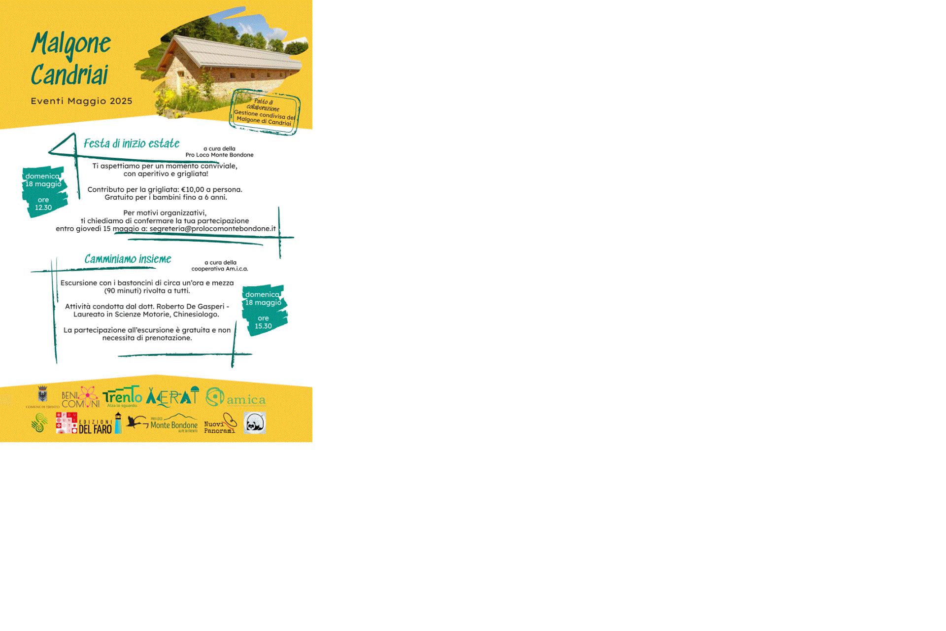 Early summer party and hike with friends - Monte Bondone