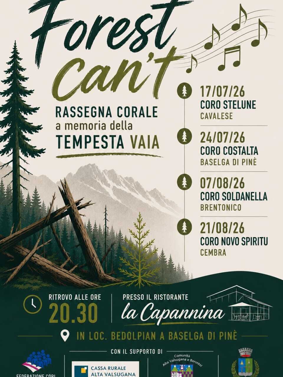 Forest can't - Bedolpian - Hochebene von Piné