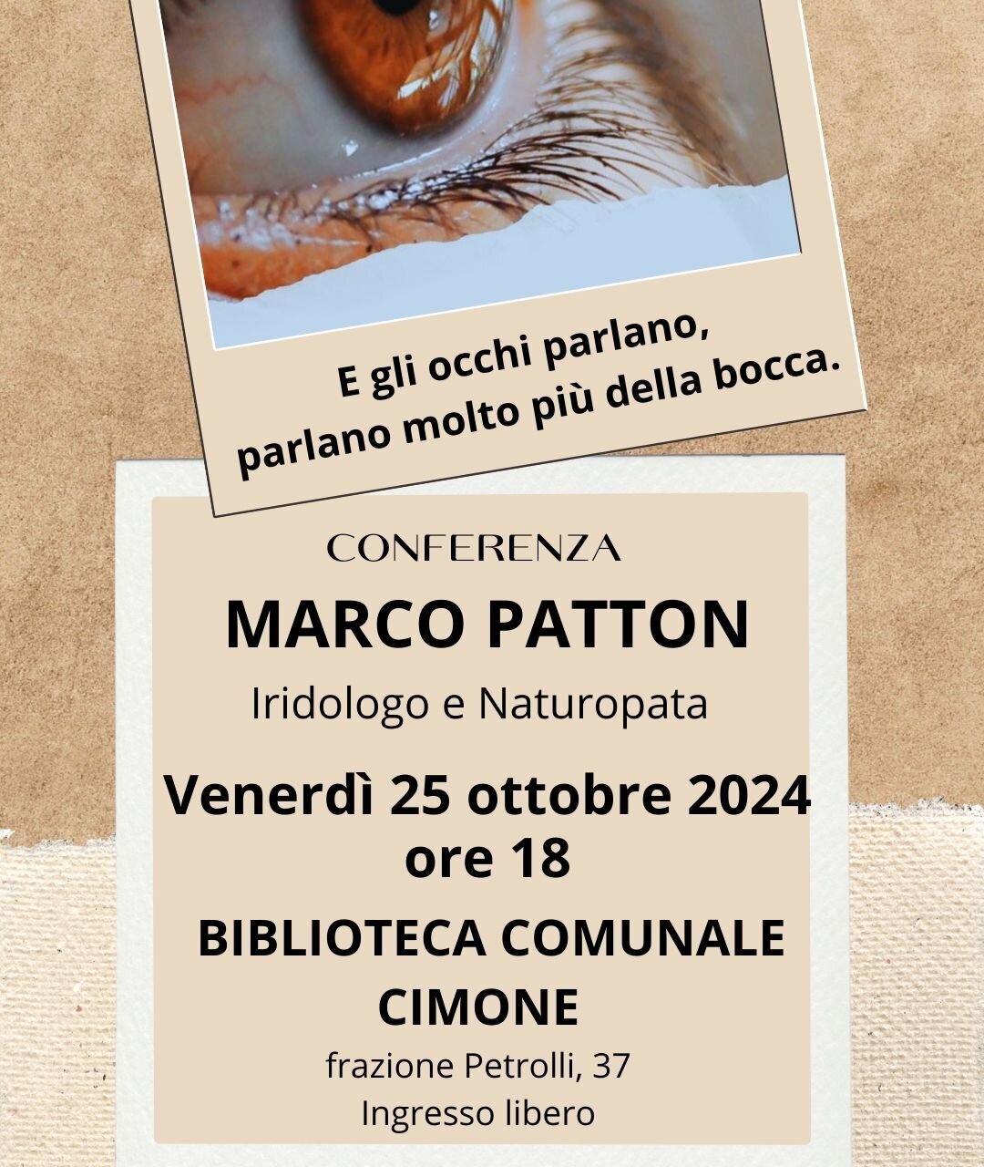 Die Augen sprechen lauter als der Mund - Marco Patton - Cimone