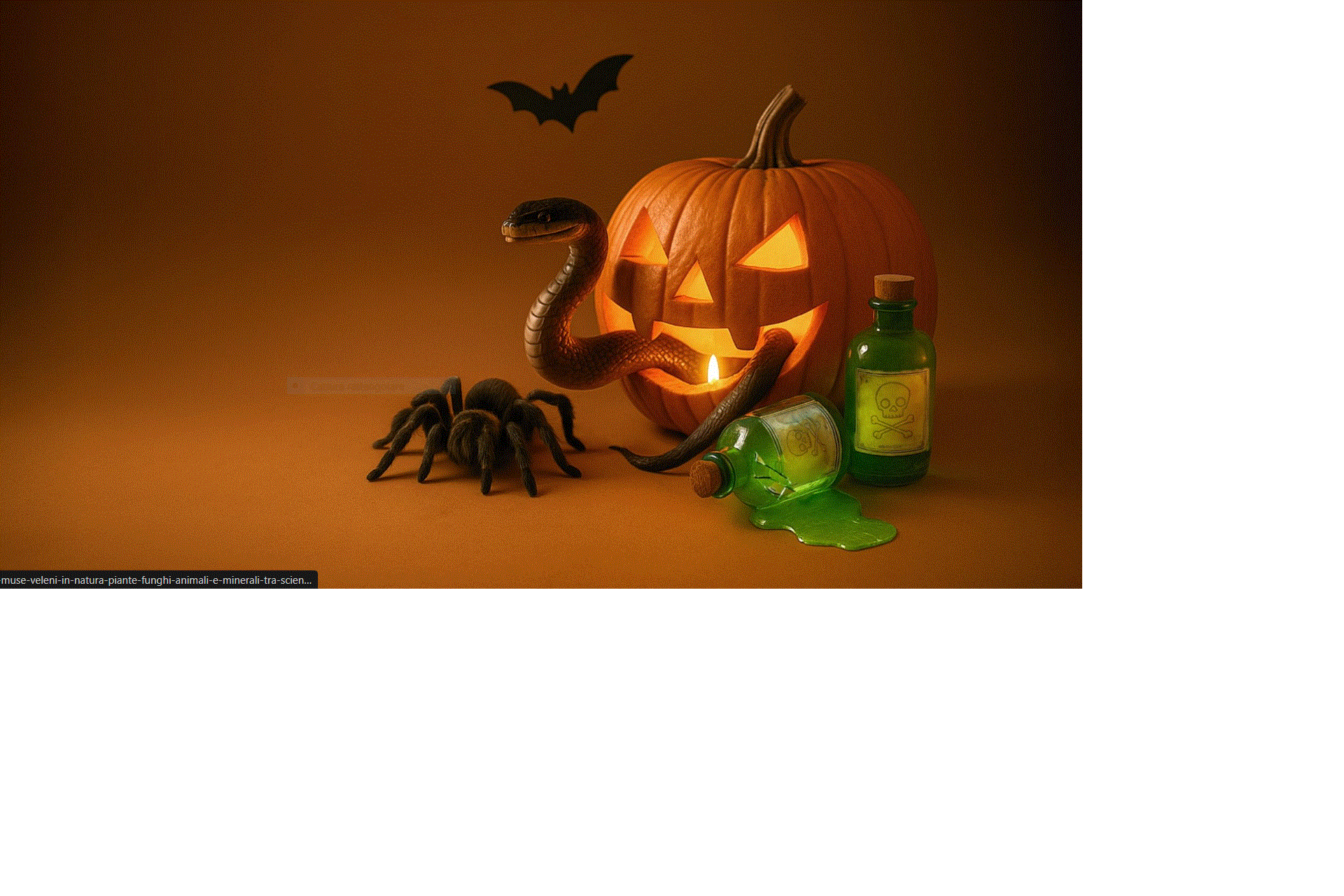 Halloween at MUSE - Poisons in Nature. Plants, fungi, animals, and minerals... between science and thrills!