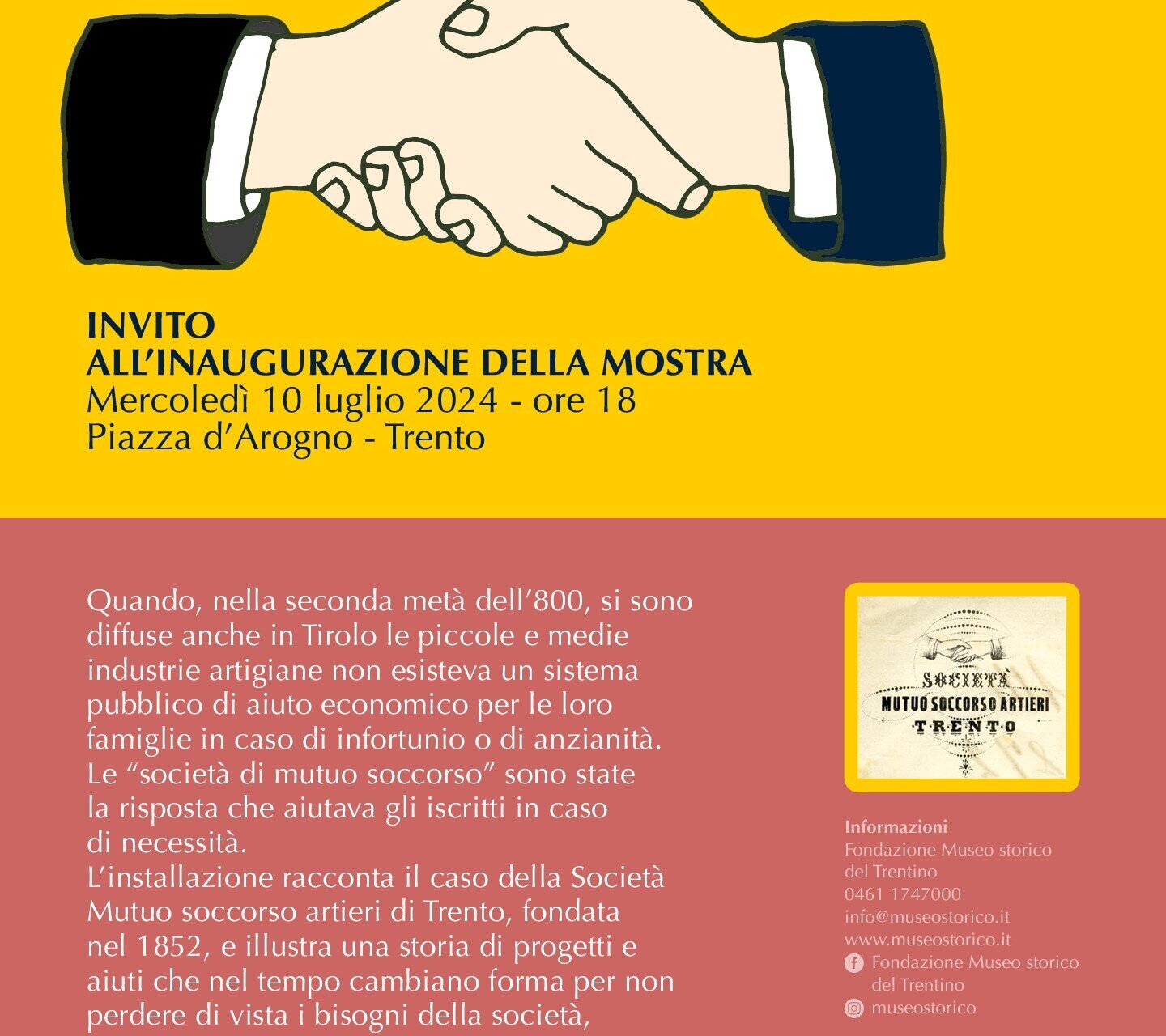 Die Gesellschaft für gegenseitige Hilfe von Trient: von der Freiwilligentätigkeit zur Freiwilligentätigkeit - Fondazione Museo historiico del Trentino