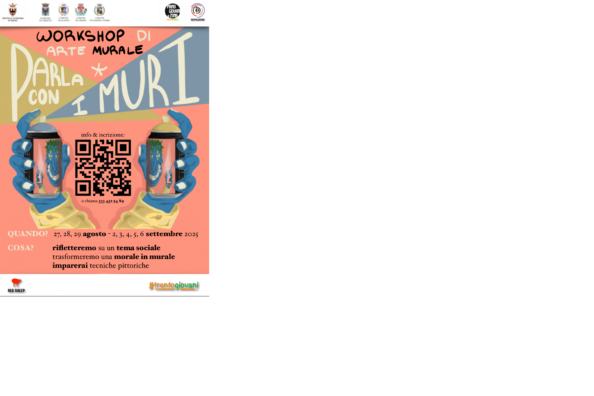 Sprich mit den Wänden – Workshop für Wandmalerei