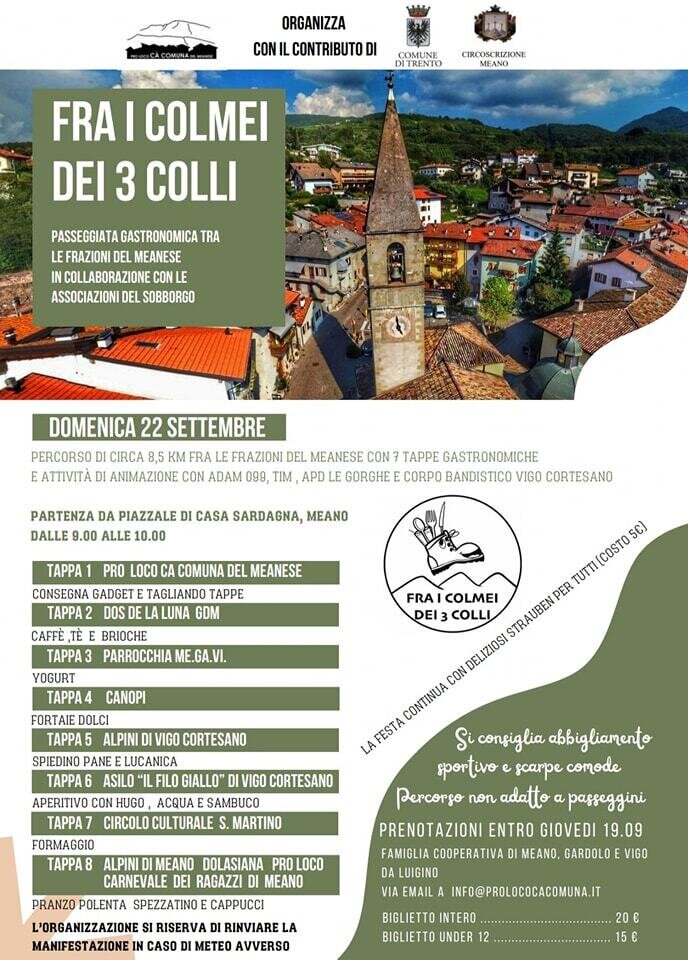 Gastronomic Walk - Among the 3 hills - Pro Loco Cà Comuna di Meano