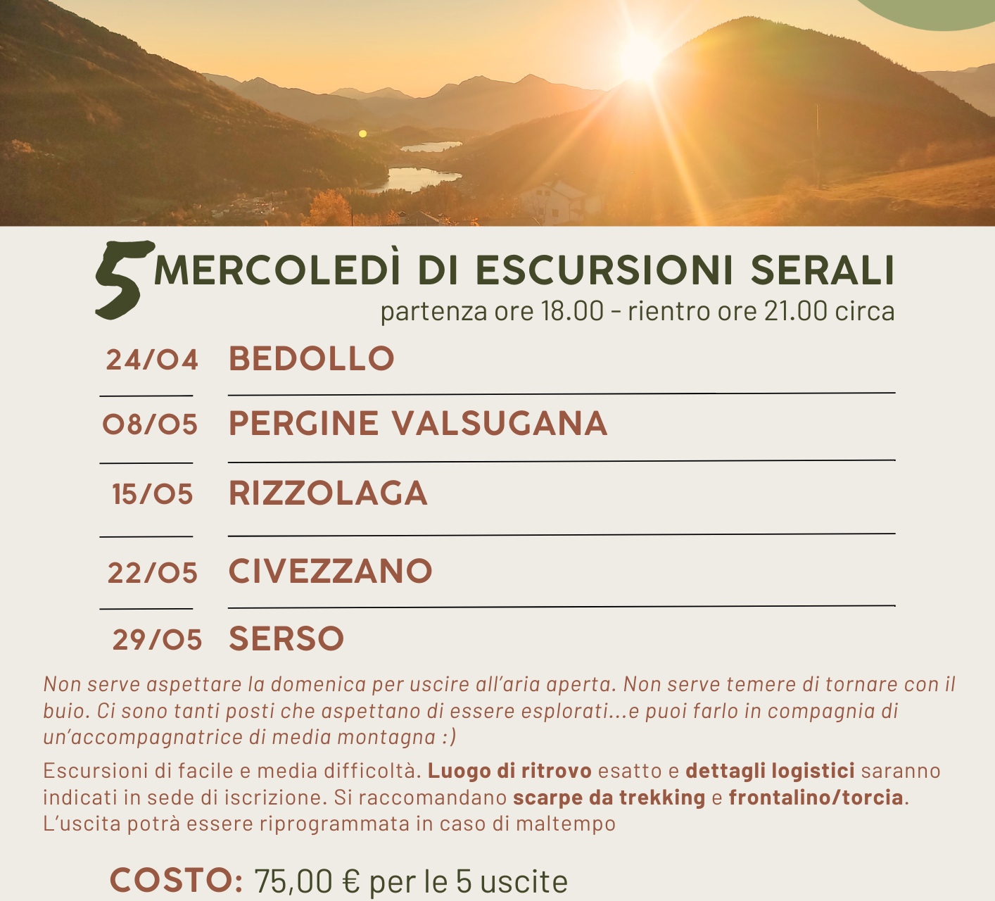 Passeggiate guidate "Tra-monti"