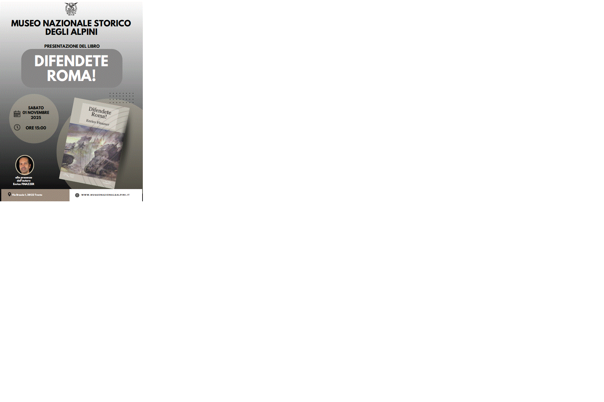 Presentation of the book ‘Defend Rome’ - Enrico Finazzer