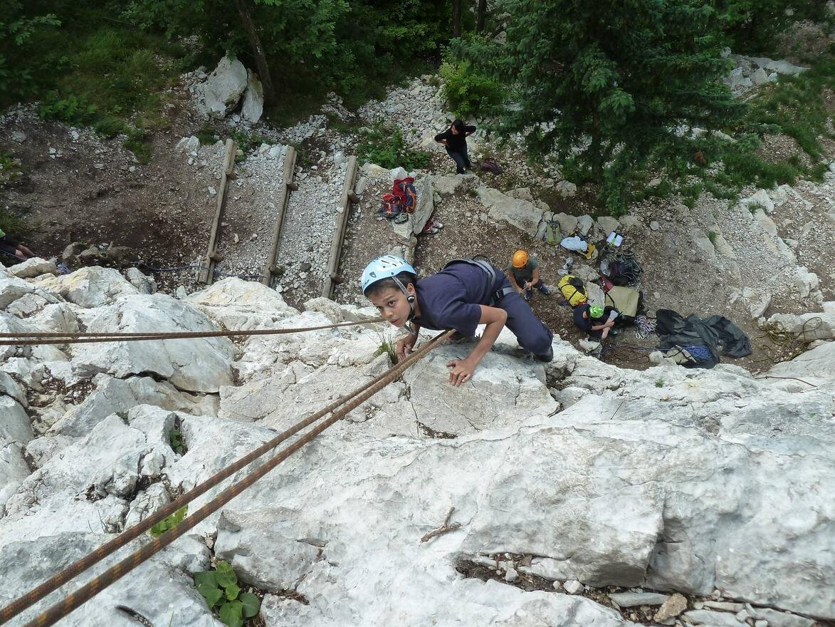 First Steps on the Rock - Kids Climbing