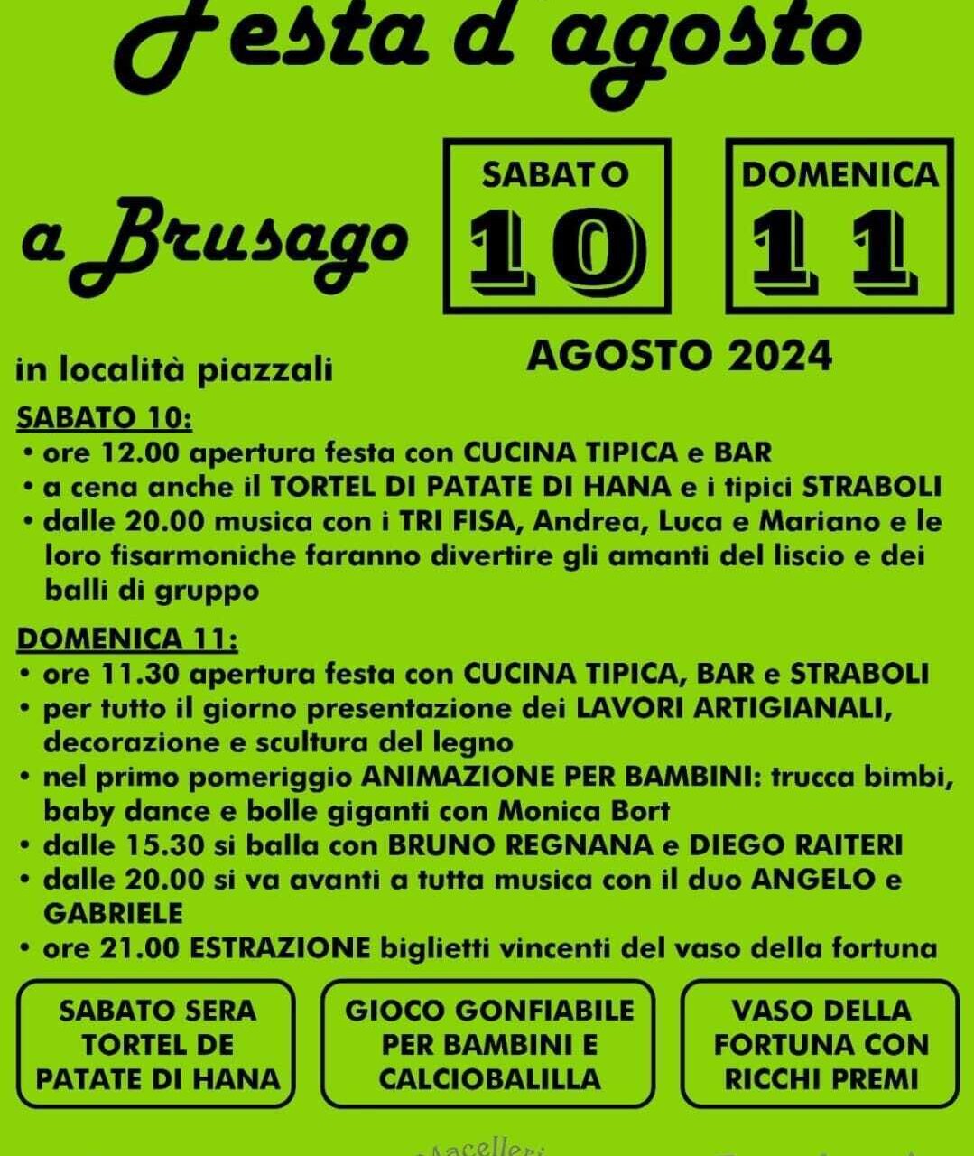 August festival in Brusago