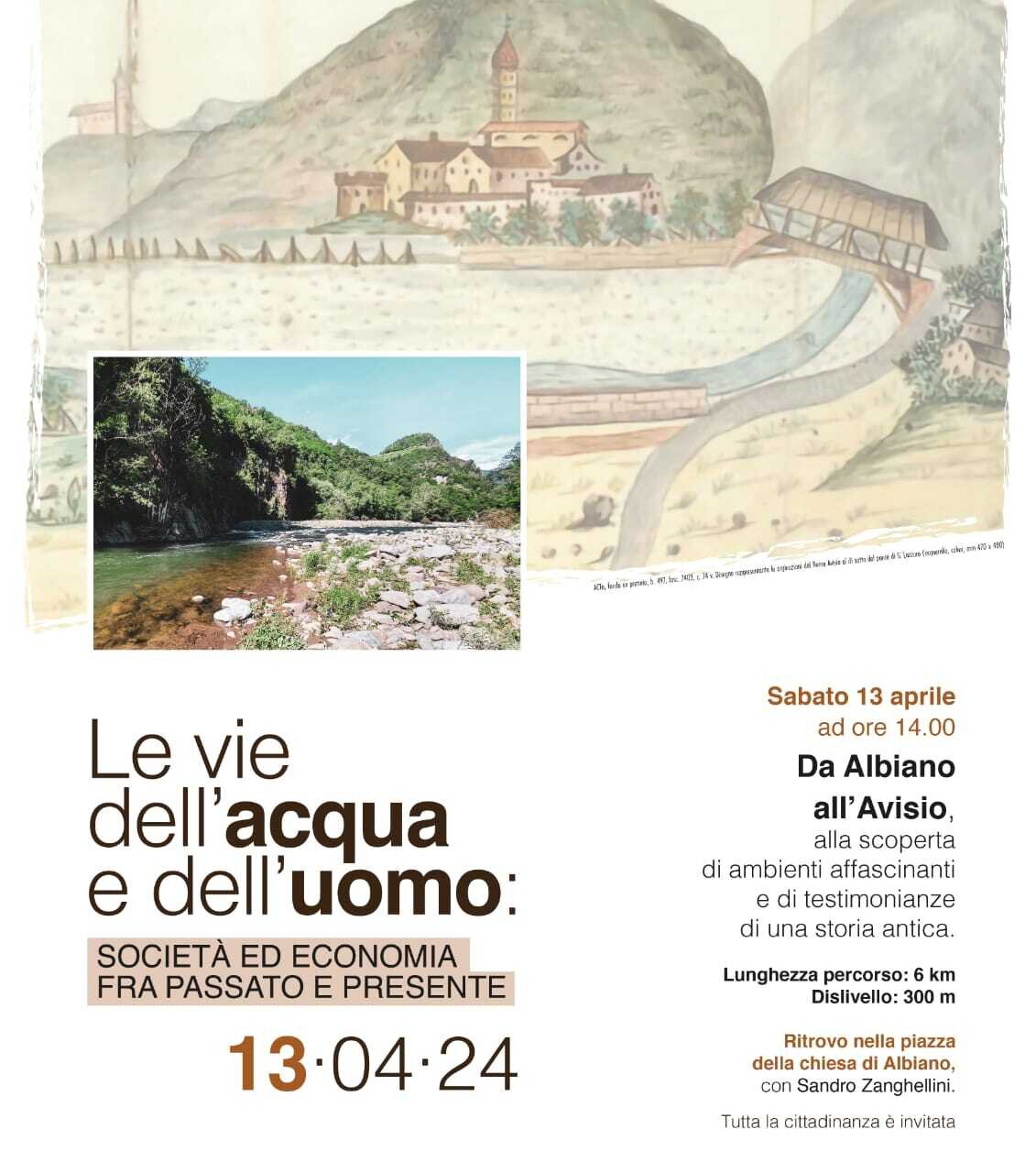 Trekking guidato "le vie dell'acqua"