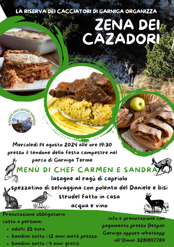 Abendessen der Jäger - Garniga Terme