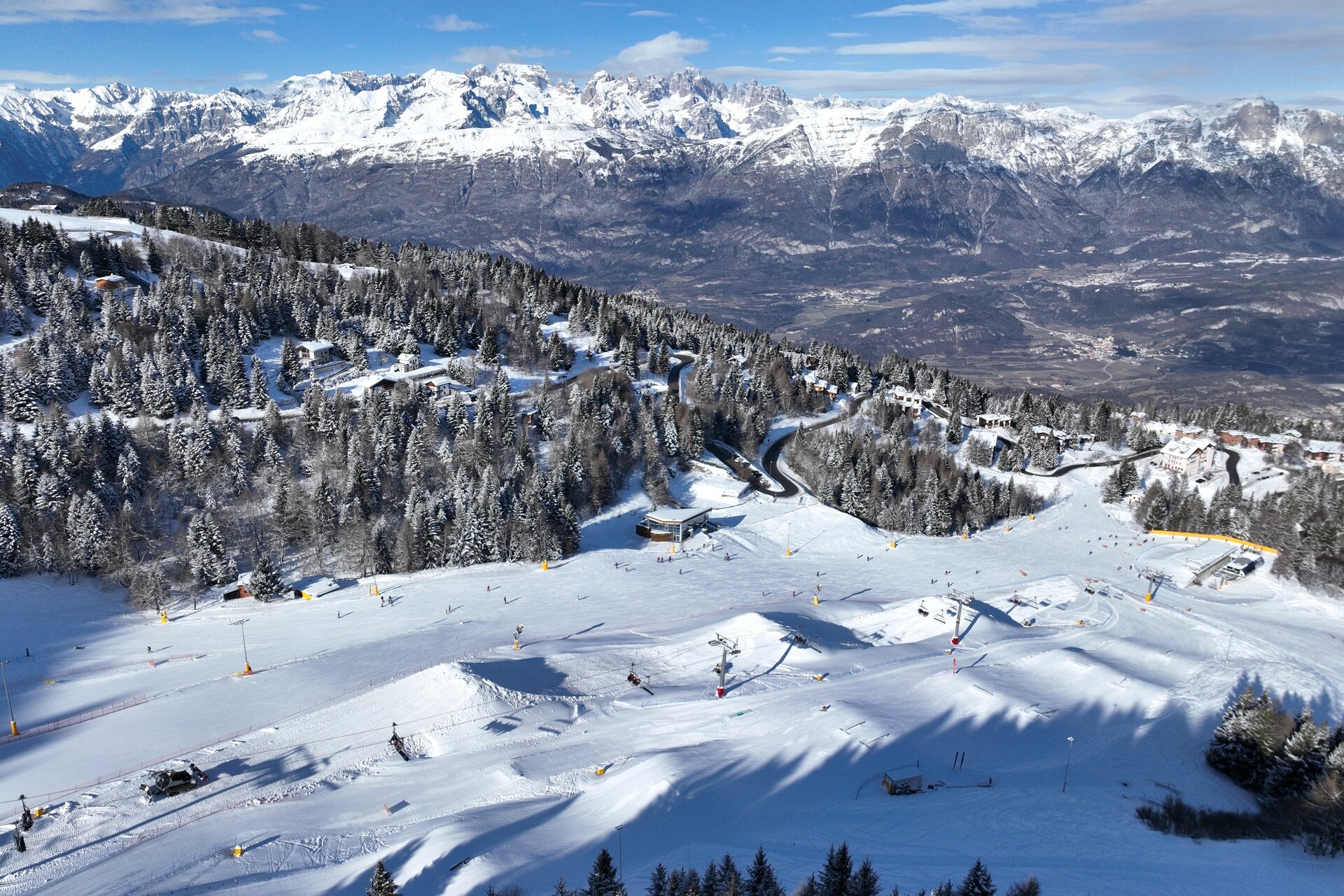 The ski area of Monte Bondone