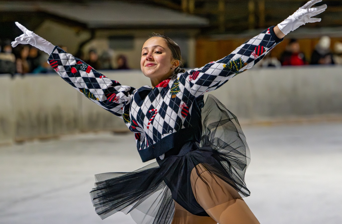 Eiskunstlauf-Vorführung